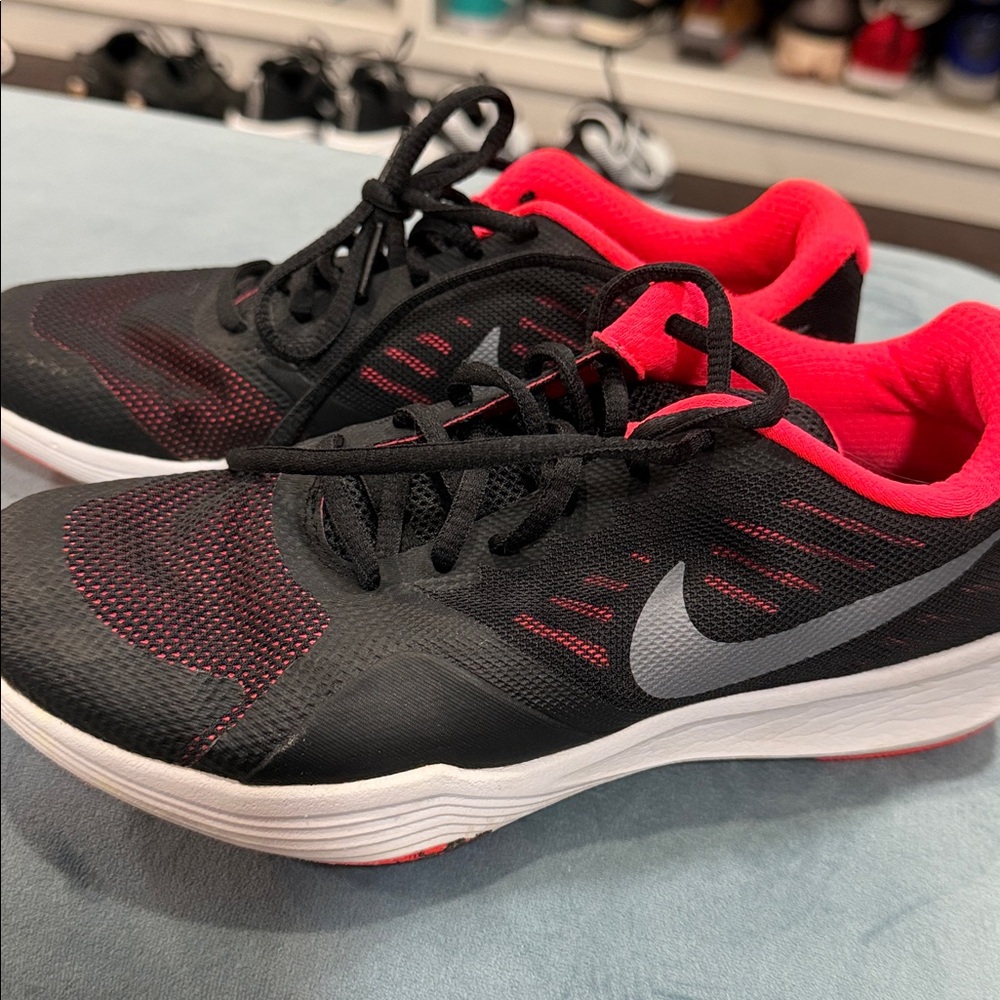 Nike Black and Pink Running Shoes